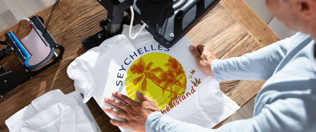 Man bedruckt T Shirts Seychellen-Bild
